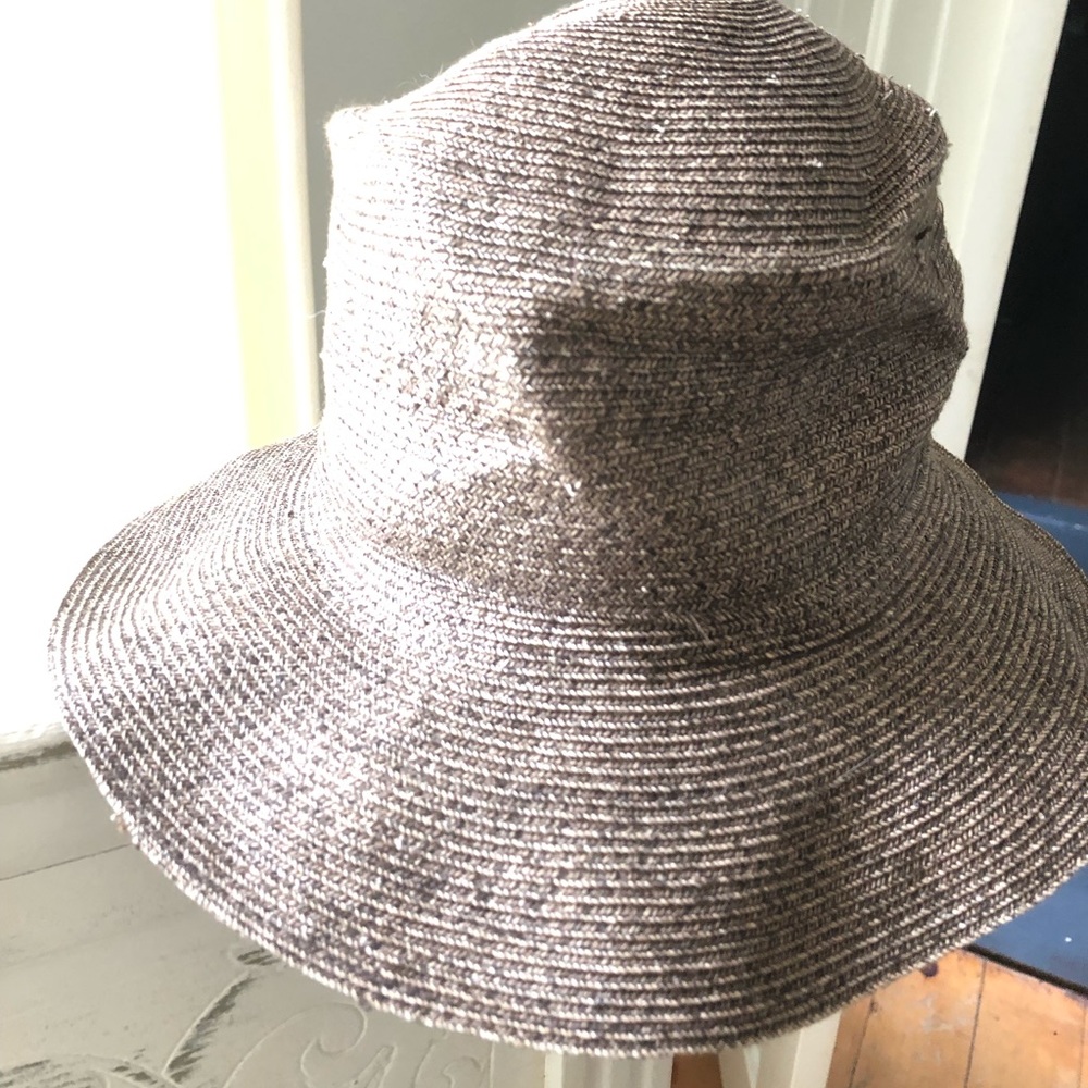 Packable Armani Exchange straw hat